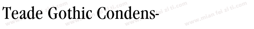 Teade Gothic Condens字体转换